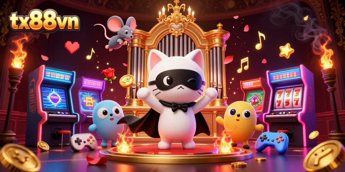 Experience the excitement of tx88vn with vibrant characters and dynamic casino elements.