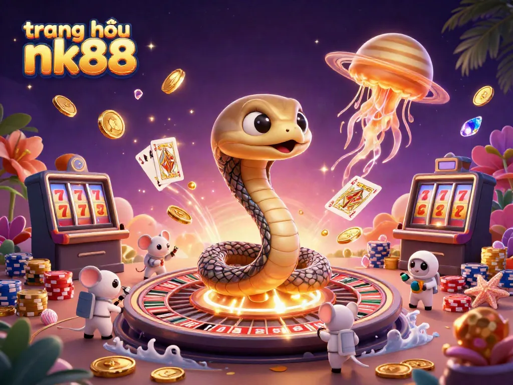 Spin the lucky Saturn ring snake at trang chủ nk88 for exciting bets and fun cosmic adventures!