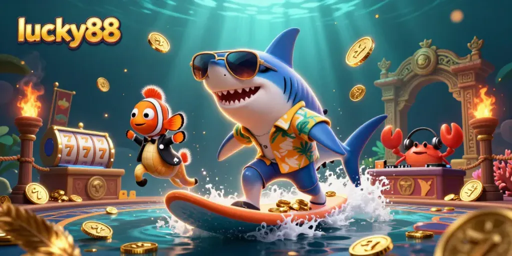 Experience thrilling gameplay in lucky88 with vibrant characters and casino elements.