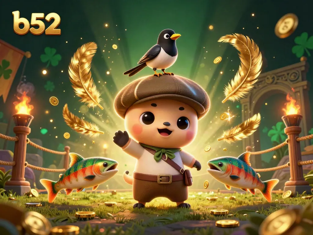 Engage with b52's lively casino scene showcasing colorful characters and vibrant game elements.