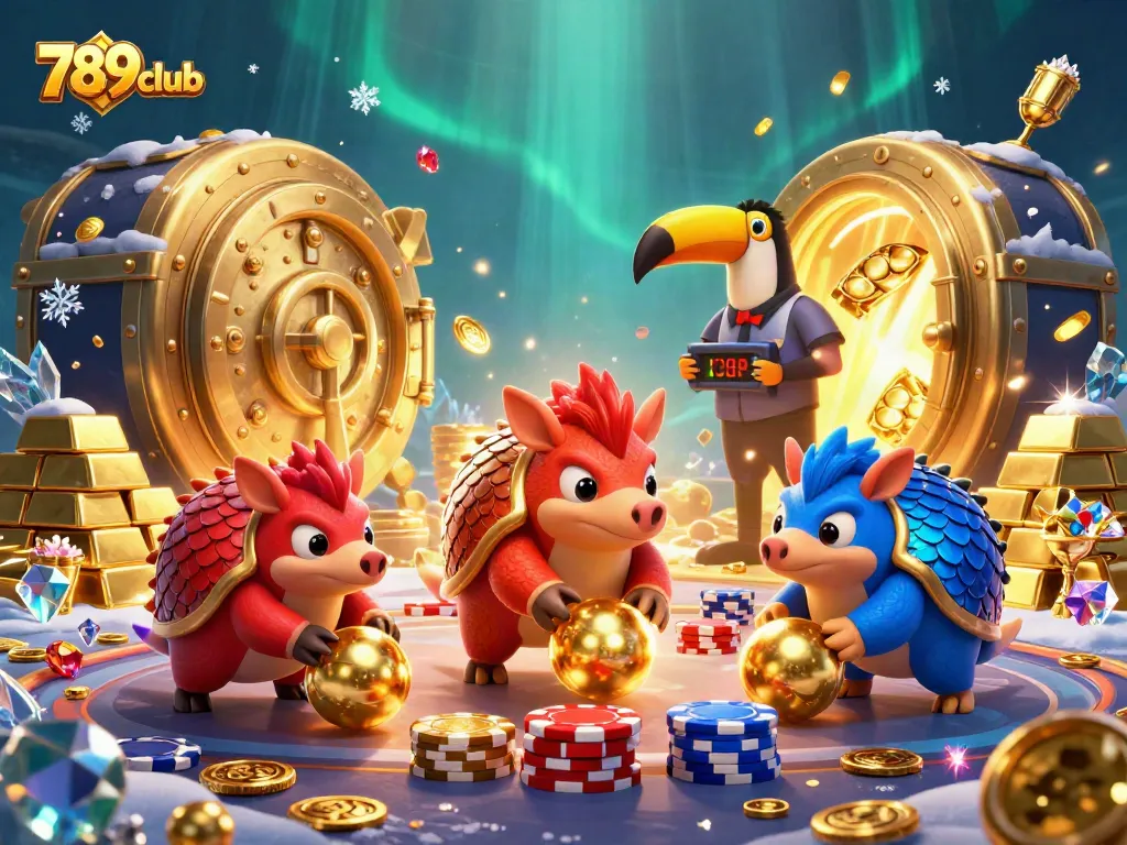 Engage with 789club’s thrilling gaming experience with vibrant pangolins and dynamic casino elements.