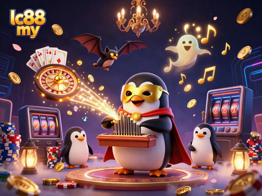 Experience the excitement of lc88 my with vibrant casino-themed 3D animation featuring unique game elements.