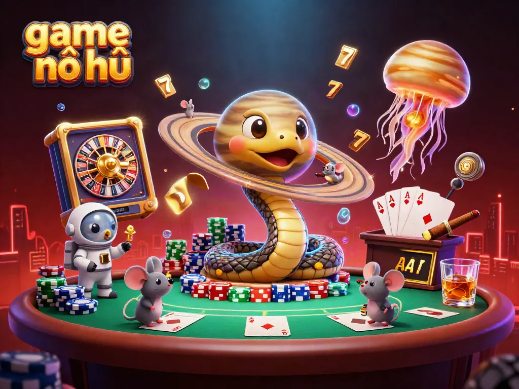 Spin the reels and win big in game nổ hũ with vibrant cosmic casino elements.