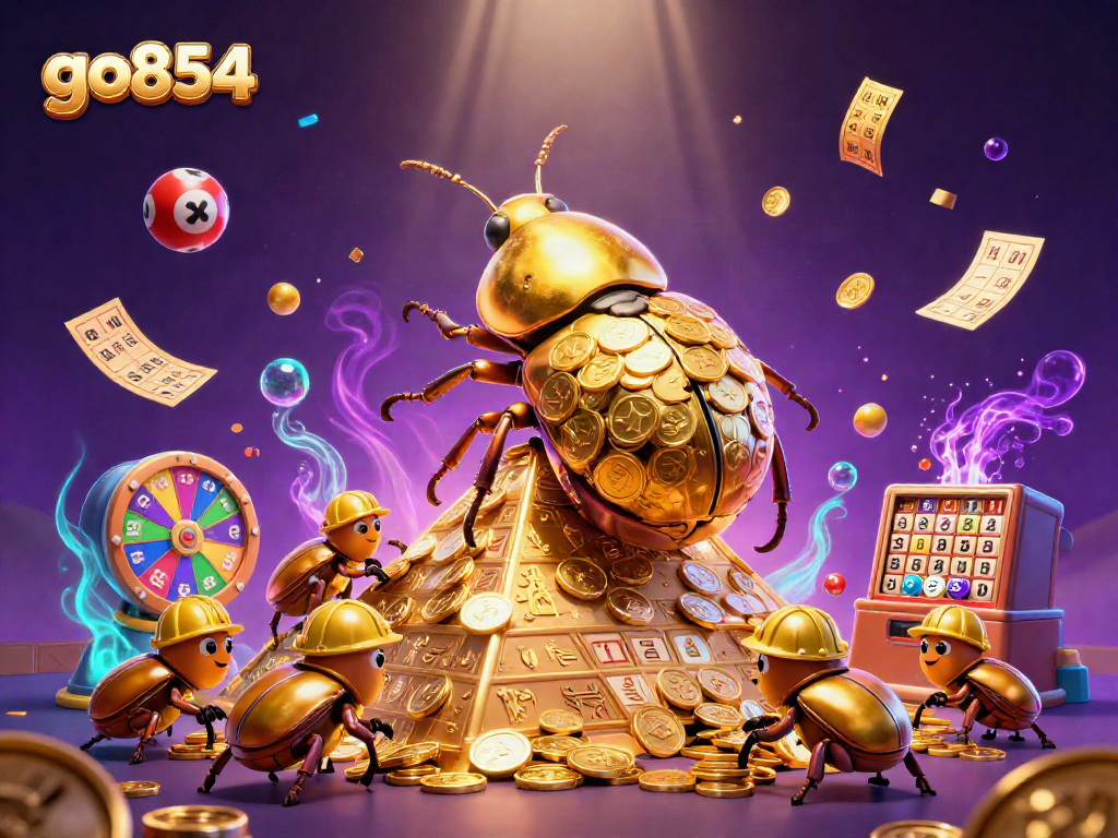 Join the excitement at go854, featuring thrilling lottery elements and a golden beetle adventure!